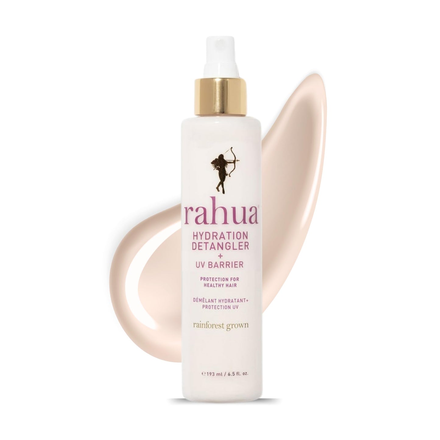 Rahua Hydration Detangler Spray + UV Barrier | Vegan Leave-In Conditioner for Shine, Damage Protection, Frizz & Humidity Control | 6.5 Fl Oz