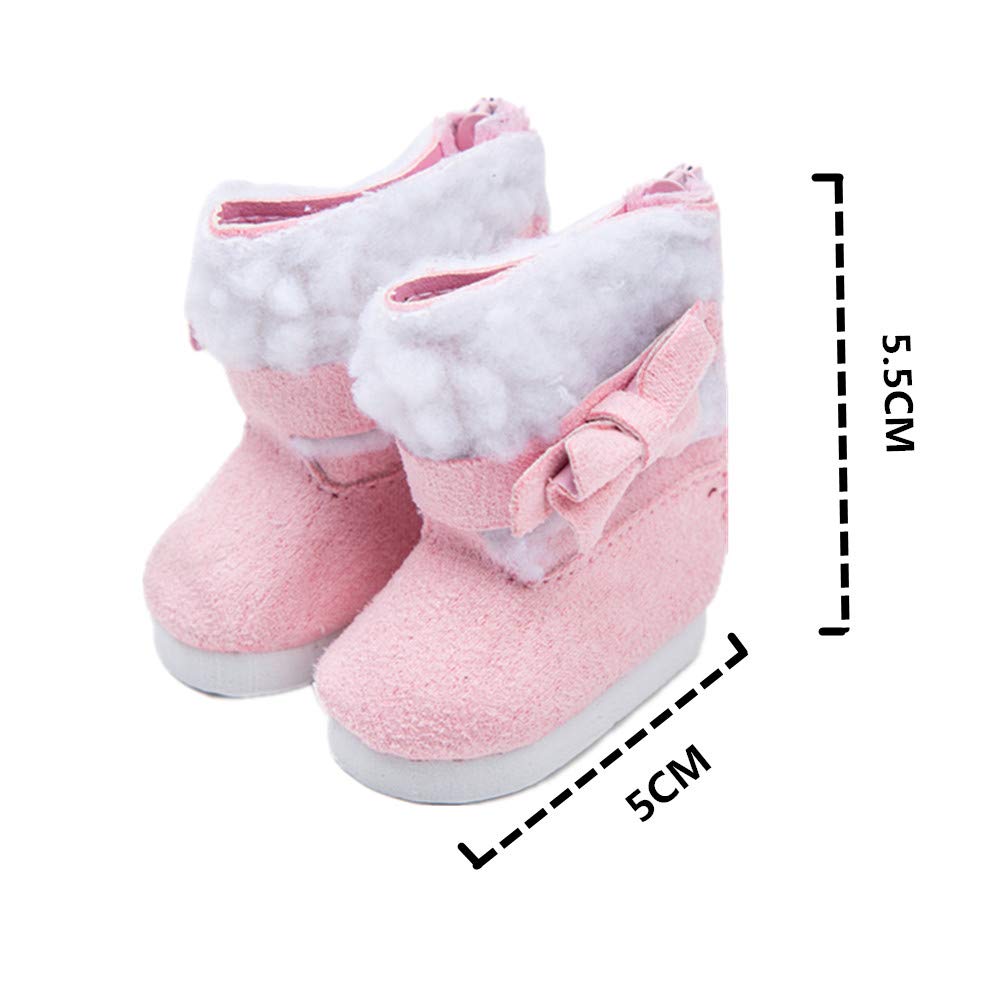 6 Pairs Doll Shoes Fits 14.5 Inch Doll American Wellie Wishers Dolls 100% Get Boots Doll Accessories