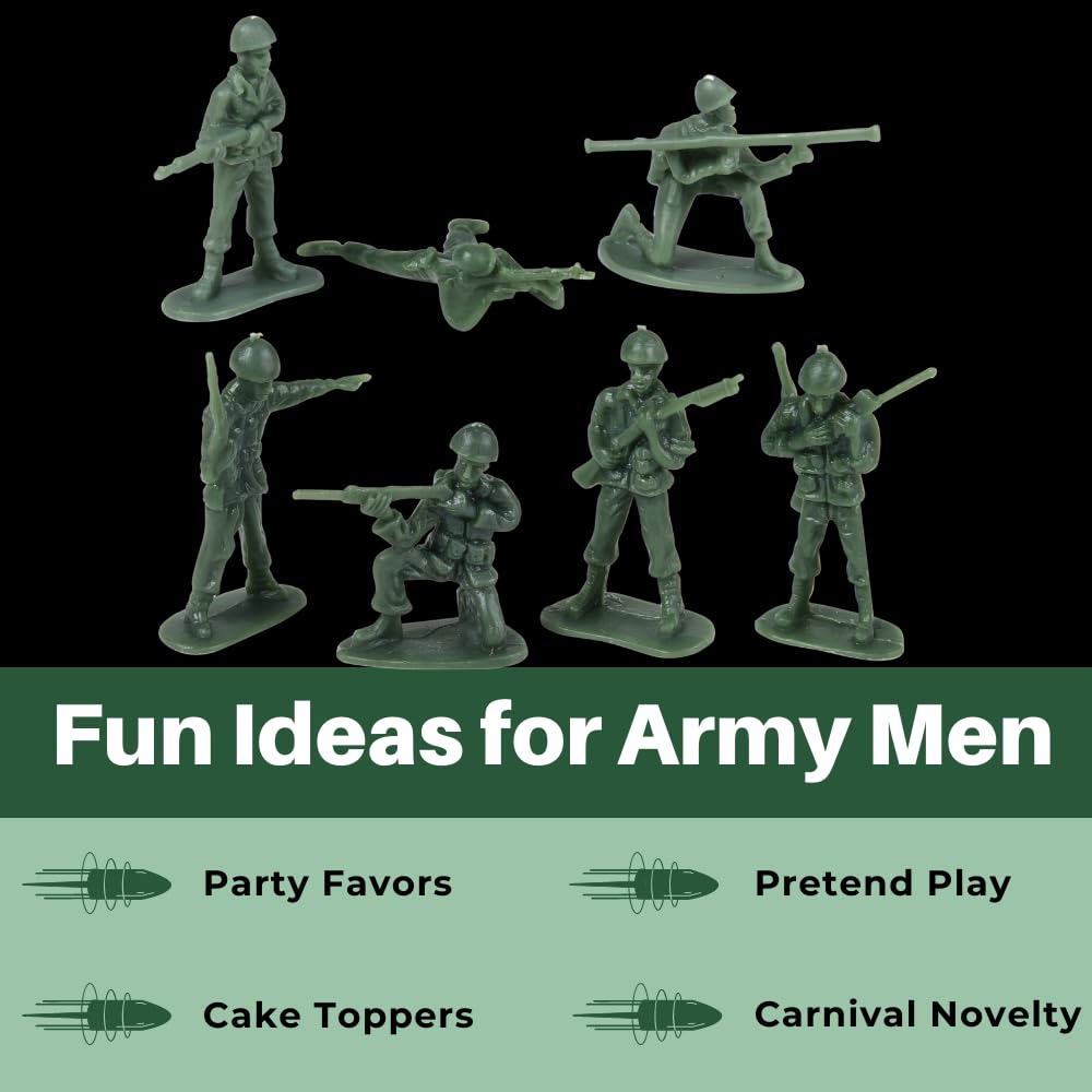 U.S. Toy Green Army Men – 36-Piece Classic Military Action Figures for Kids, Toddlers 3+, Imaginative Play, Party Favors & Collectibles
