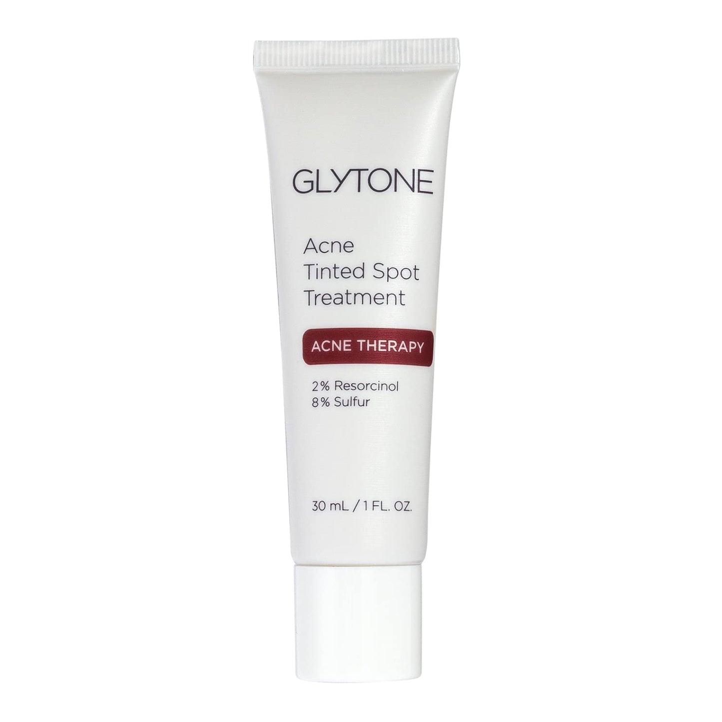 Glytone Acne Tinted Spot Treatment – 8% Sulfur & 2% Resorcinol Acne Cream, Fast-Acting Blemish Treatment & Concealer, 1 fl oz