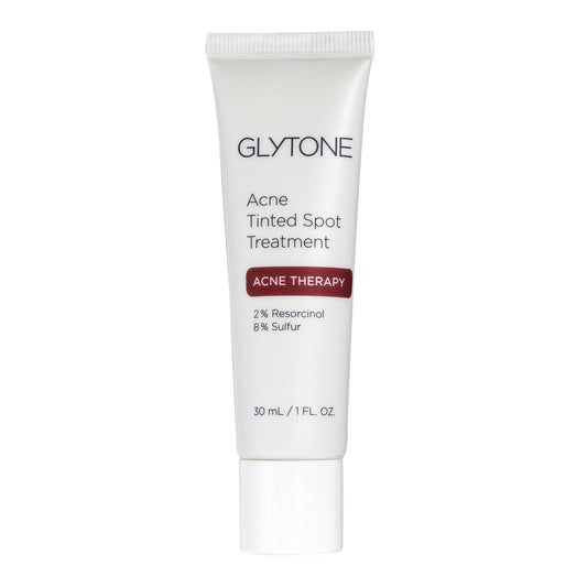 Glytone Acne Tinted Spot Treatment – 8% Sulfur & 2% Resorcinol Acne Cream, Fast-Acting Blemish Treatment & Concealer, 1 fl oz