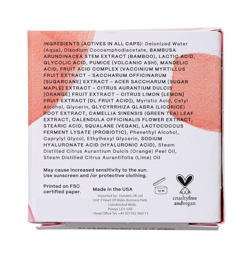 Mad Hippie MicroDermabrasion Facial - Exfoliating Face Scrub with Glycolic Acid, Mandelic Acid, AHA Complex & Hyaluronic Acid, 2.1 Fl Oz