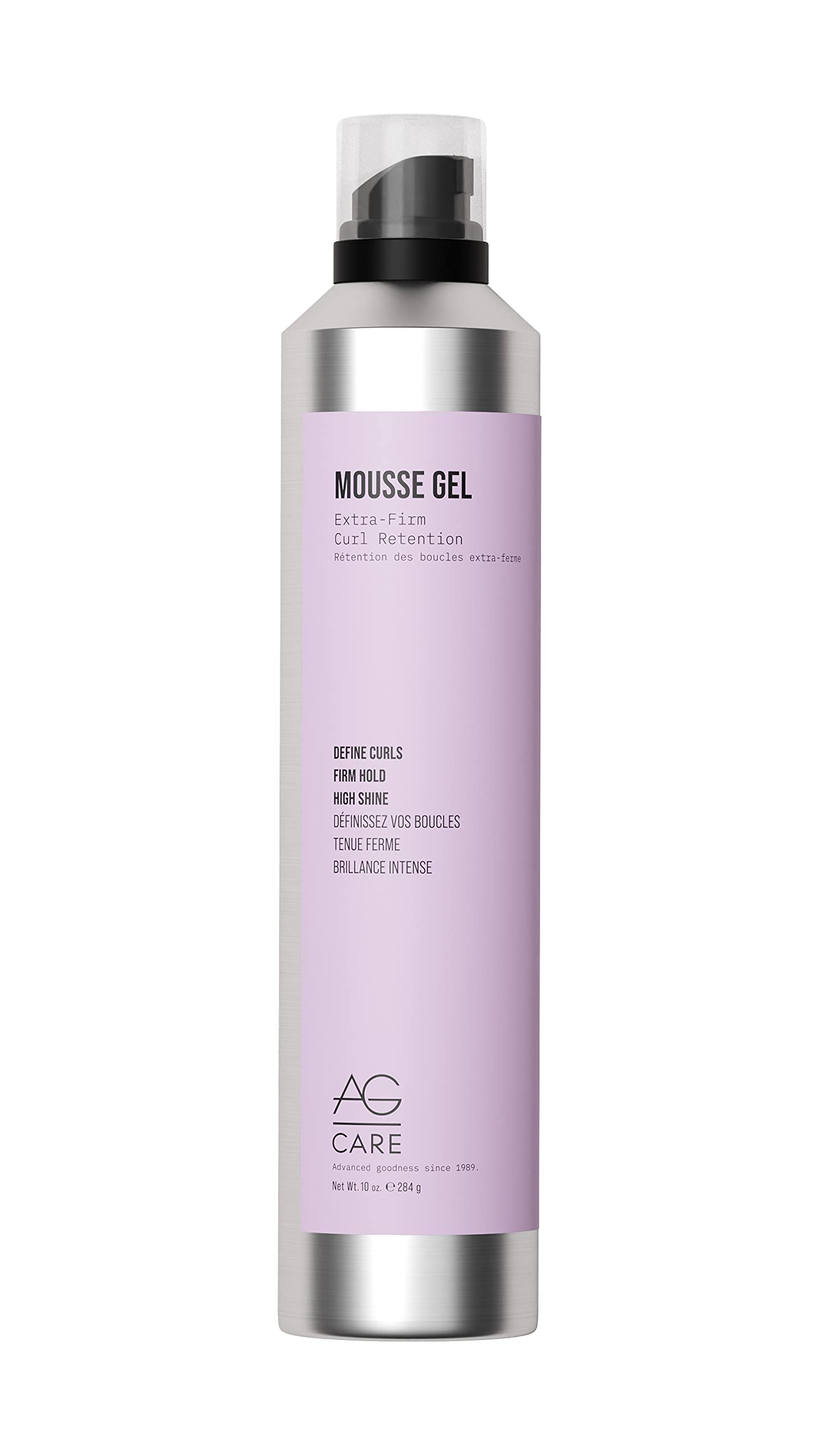 AG Care Curl Retention Mousse Gel with Exclusive Curl Creating Complex | Extra Firm Styling Mousse for Curly Hair, 10 Fl Oz