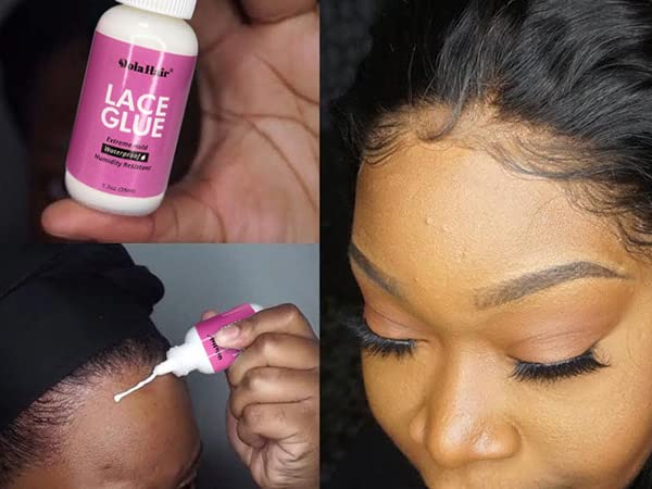 Dolahair Lace Glue Kit - Complete Set with Lace Tint Mousse, Wig Installation & Melting Spray(Medium Brown)