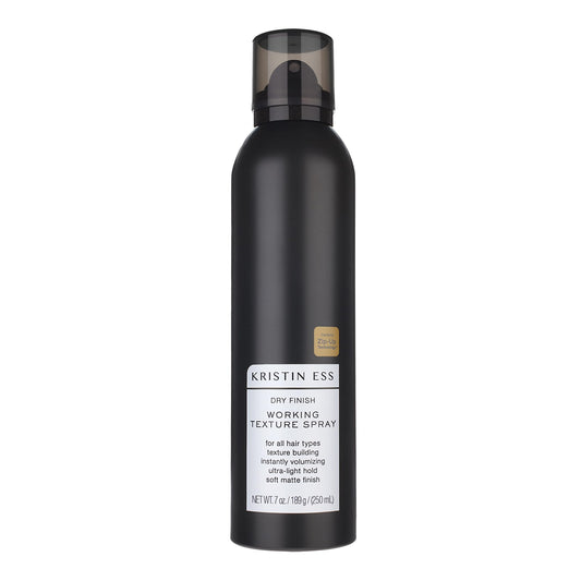 Kristin Ess Dry Texture Spray | Volumizing & Texturizing Hair Spray for Curls, Waves & Fine Hair | Soft Matte Finish, Light Hold, Fresh Pear Scent, 7 oz