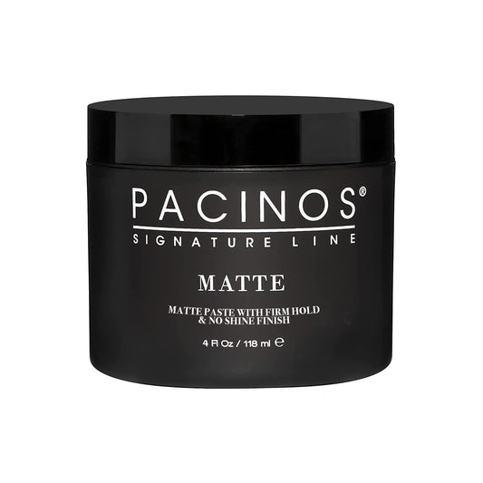 Pacinos Matte Hair Paste - Firm Hold, No Shine, Sculpting & Styling Wax, Long Lasting Definition & Texture, No Flakes, All Hair Types, 4 fl. oz.