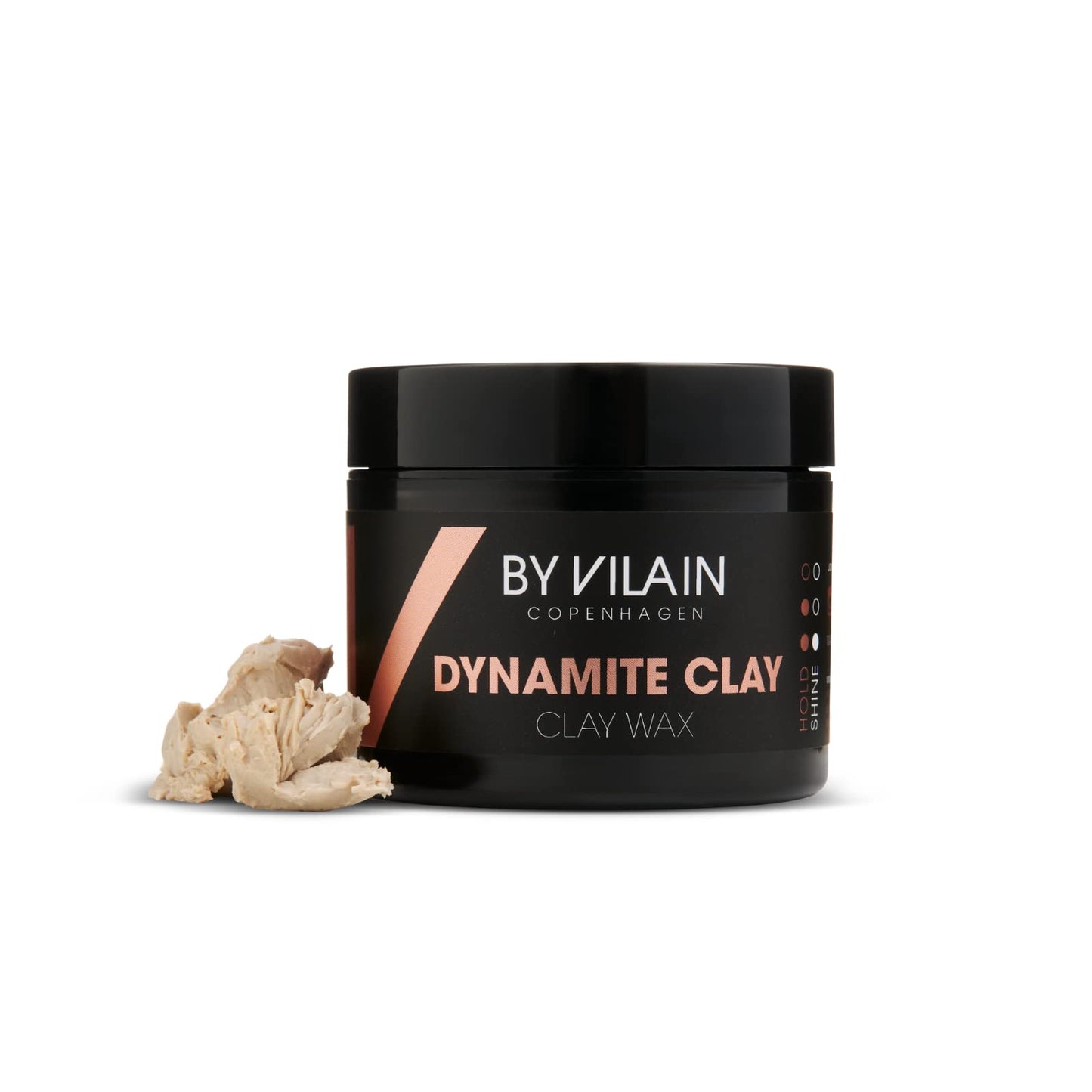 By Vilain Dynamite Clay - Super Strong Hold Matte Hair Wax for Men - Professional Styling Clay for Texture, Fullness & Easy Sculpting, 65ml