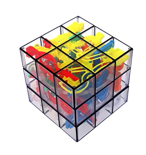 Rubik’s Perplexus Fusion 3x3 Gravity 3D Maze Game Brain Teaser Puzzle Ball | Anxiety Relief Items Cool Stuff | Sensory Toys for Adults & Kids Ages 8+
