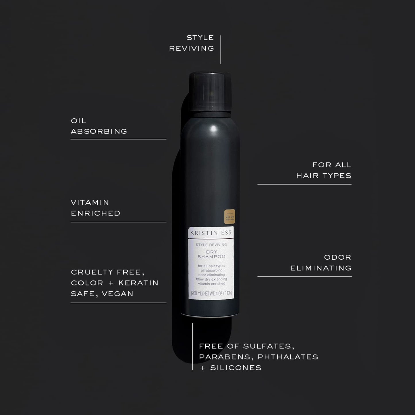 Kristin Ess Dry Shampoo Spray for Oily Hair – Absorbs Oil, Boosts Volume, Extends Style & Refreshes Scent – Sulfate-Free, Vegan, Color Safe, Pear Fragrance