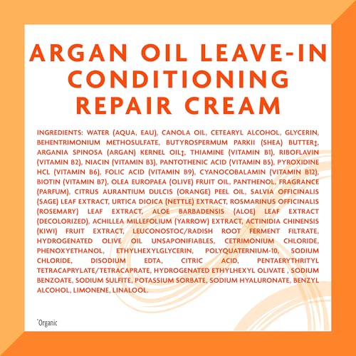 Cantu Leave-In Conditioning Repair Cream with Argan Oil, 16 oz