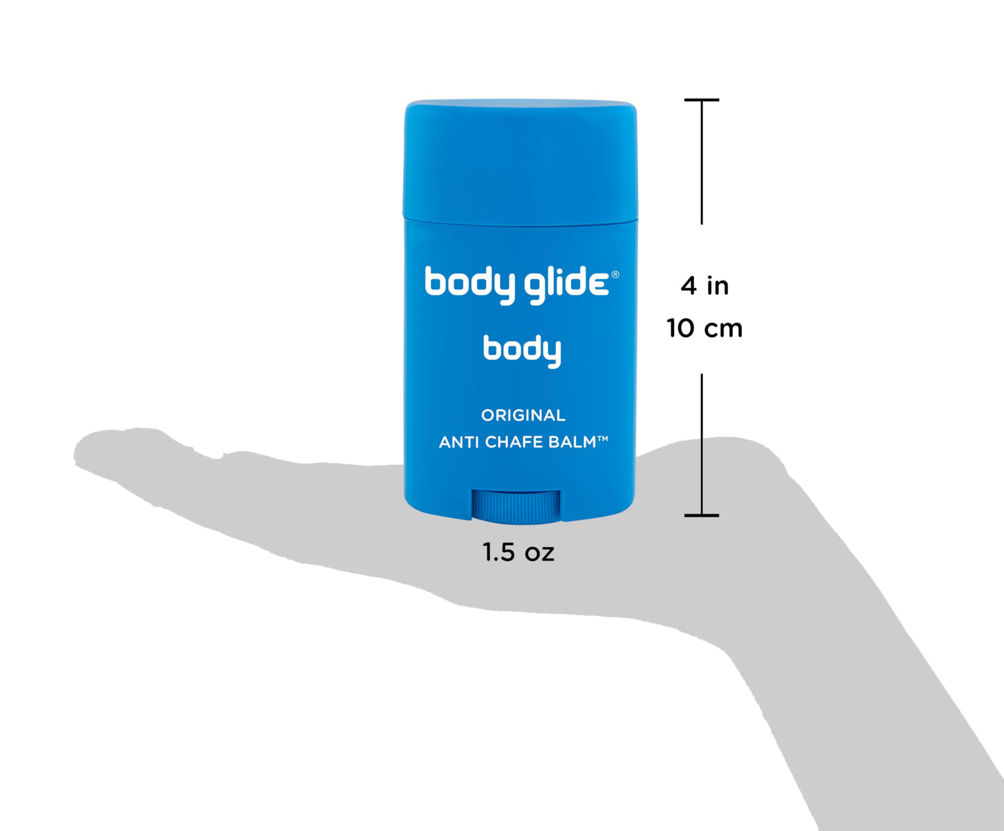 Body Glide Original Anti-Chafe Balm – No Chafing Stick to Prevent Arm, Chest, Thigh & Butt Irritation, Trusted Skin Protection 1.5oz