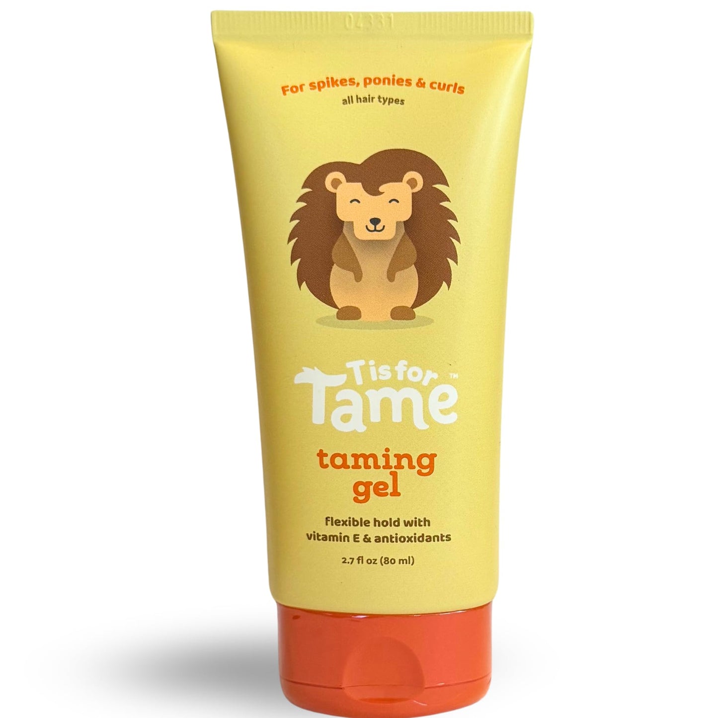 T is for Tame Hair Taming Gel for Kids – Natural Baby Hair Styling Gel for Boys & Girls – Controls Frizz & Flyaways, Flexible Hold, 2.7 fl oz, 1 Pack