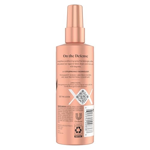 Nexxus Heat Defense Spray Prep & Protect for 450 degree heat protection, with StyleProtect Technology 6 oz