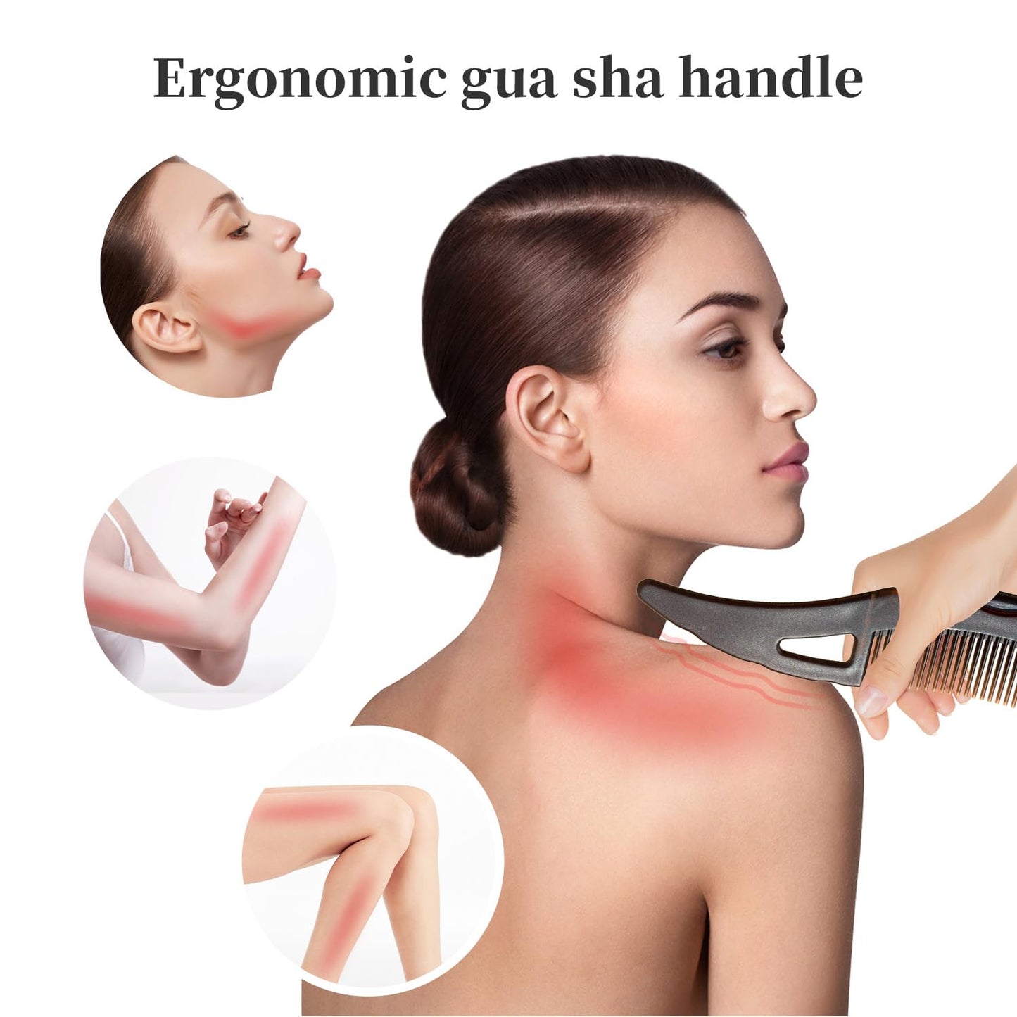 Dandruff Comb with Self-Cleaning Hollow Teeth & Massage Grip – Removes Flakes & Oil Build-Up – Scalp Detox Hair Comb for Women, Men & Kids