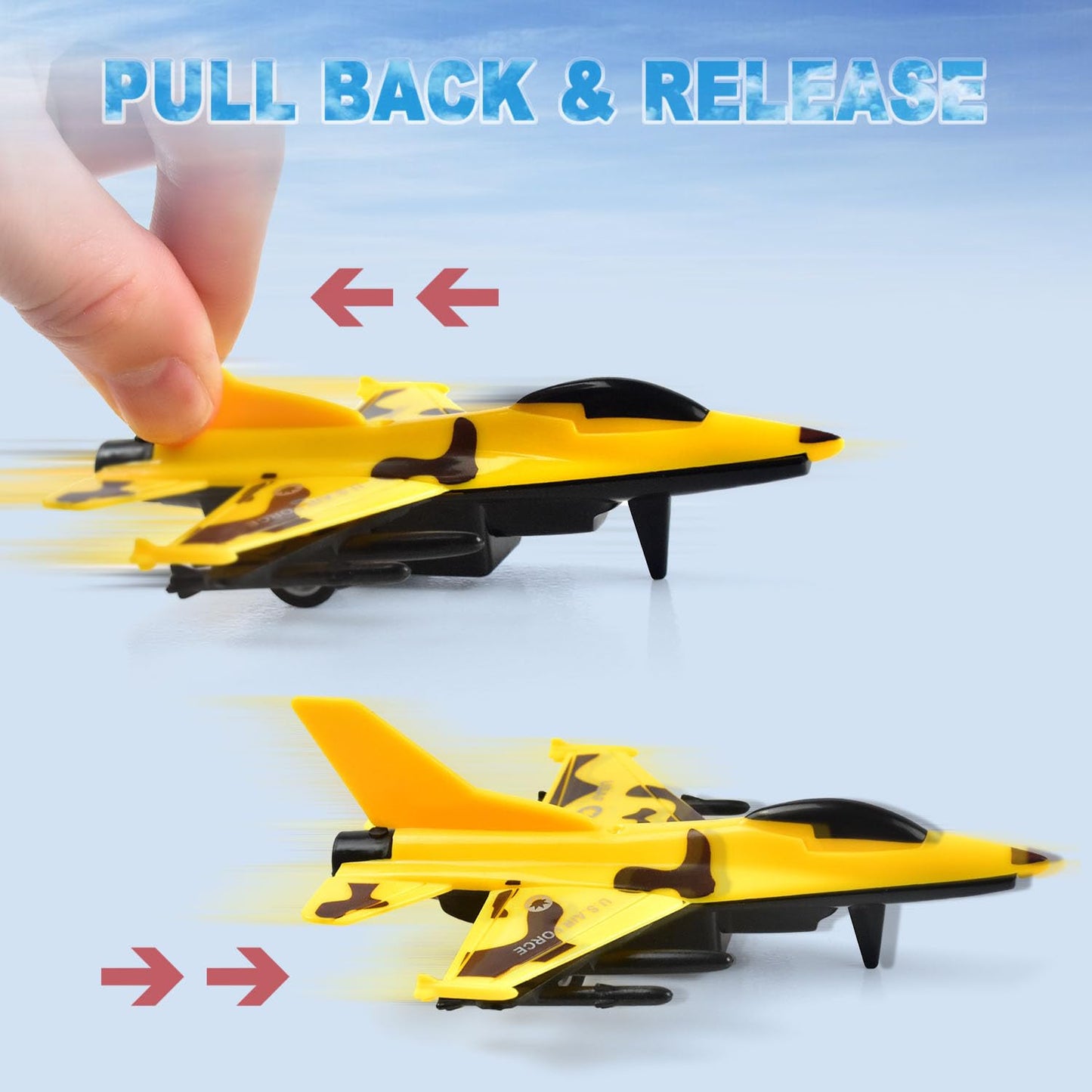 soi-meme 12 Pcs Pull Back Airplane Toys for Toddlers 1-3, Boys Plane Playset,FighterToys, Gifts for Toddler Kids 1+ Years Old, Kids Presents Toys