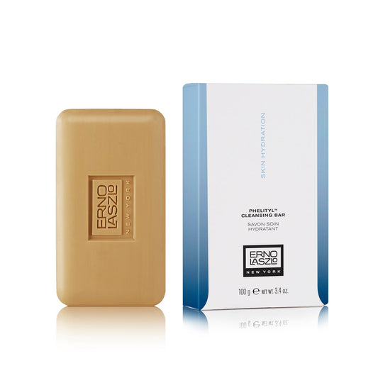 Erno Laszlo Phelityl Moisturizing Face Cleanser Bar – Hydrating, Radiance-Boosting, Softens Skin Without Drying, 3.4 oz