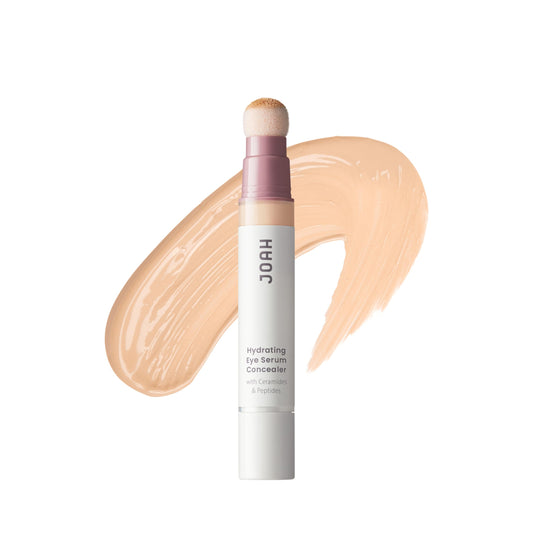 JOAH Perfect Complexion Under Eye Concealer & Hydrating Peptide Serum, Medium Coverage, Dark Circle & Puffiness Treatment, Cushion Tip