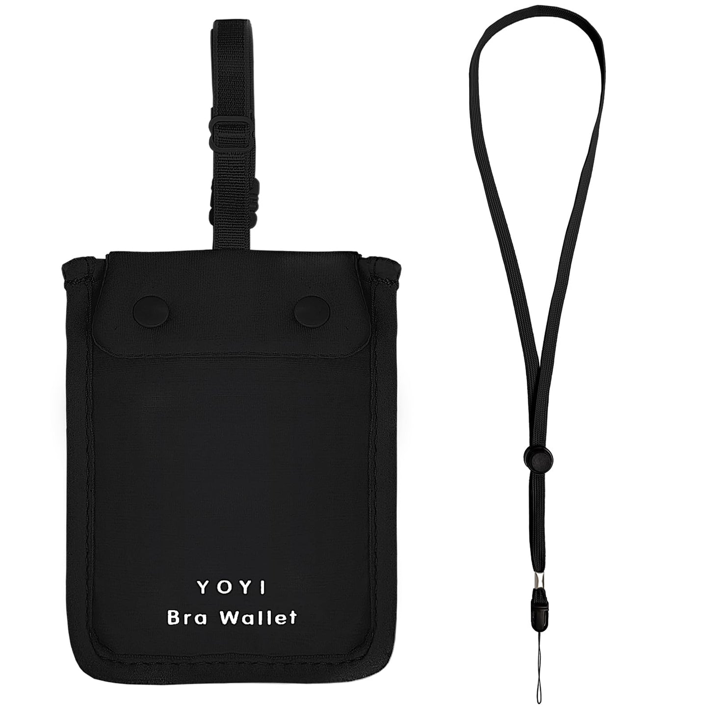 YOYI YOYI Bra Wallet – Hidden Money Pouch with RFID Fabric, Secret Stash Pocket & Neck Strap for Secure Cash, Cards & Valuables