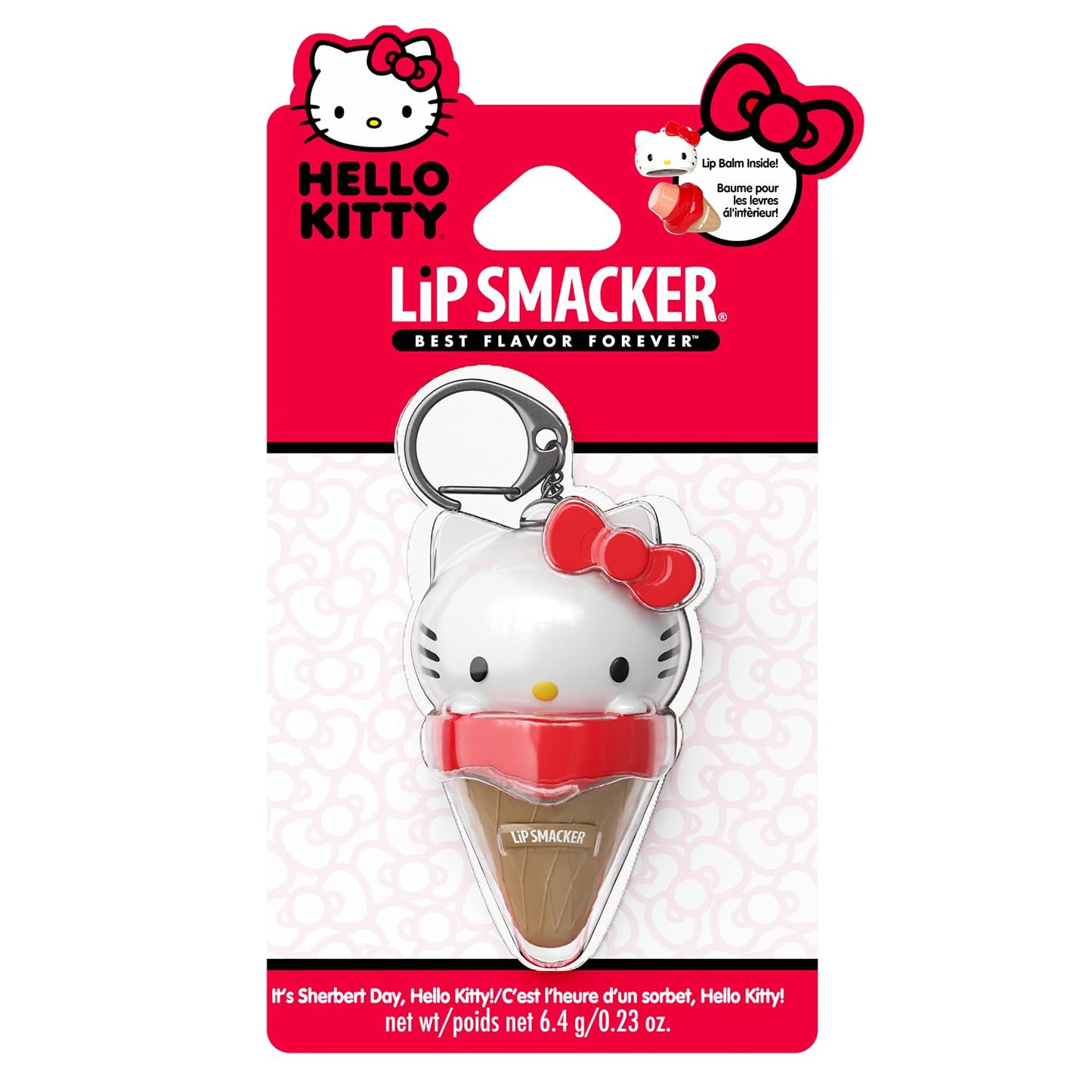 Lip Smacker Hello Kitty Ice Cream Lip Balm – Moisturizing, Hydrating, Smooth Shine, Fun Flavors, Cruelty-Free