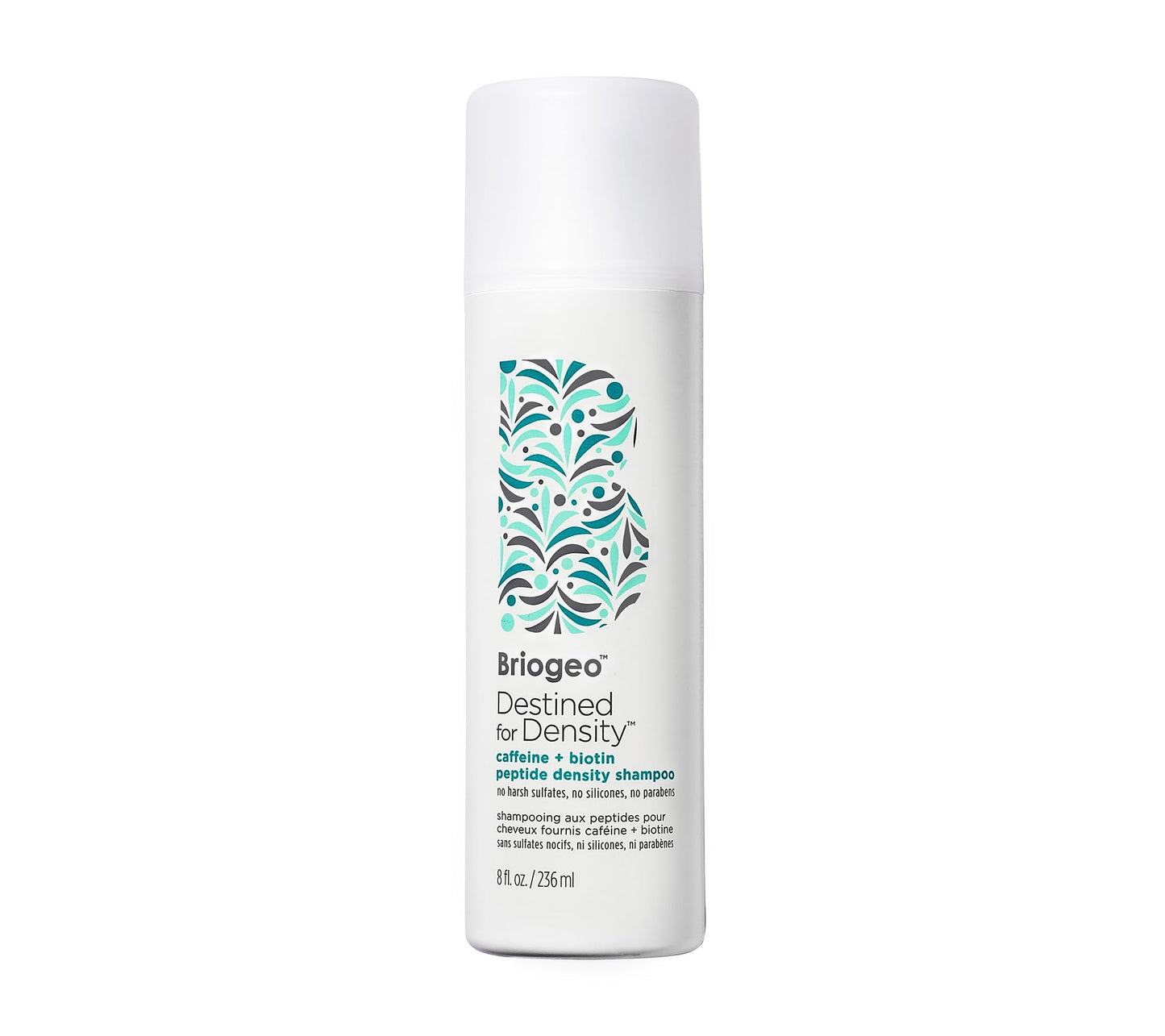Briogeo Destined for Density Caffeine + Biotin Peptide Shampoo 8 fl oz | Boosts Thickness & Volume for Fine or Thinning Hair | Vegan & Cruelty-Free