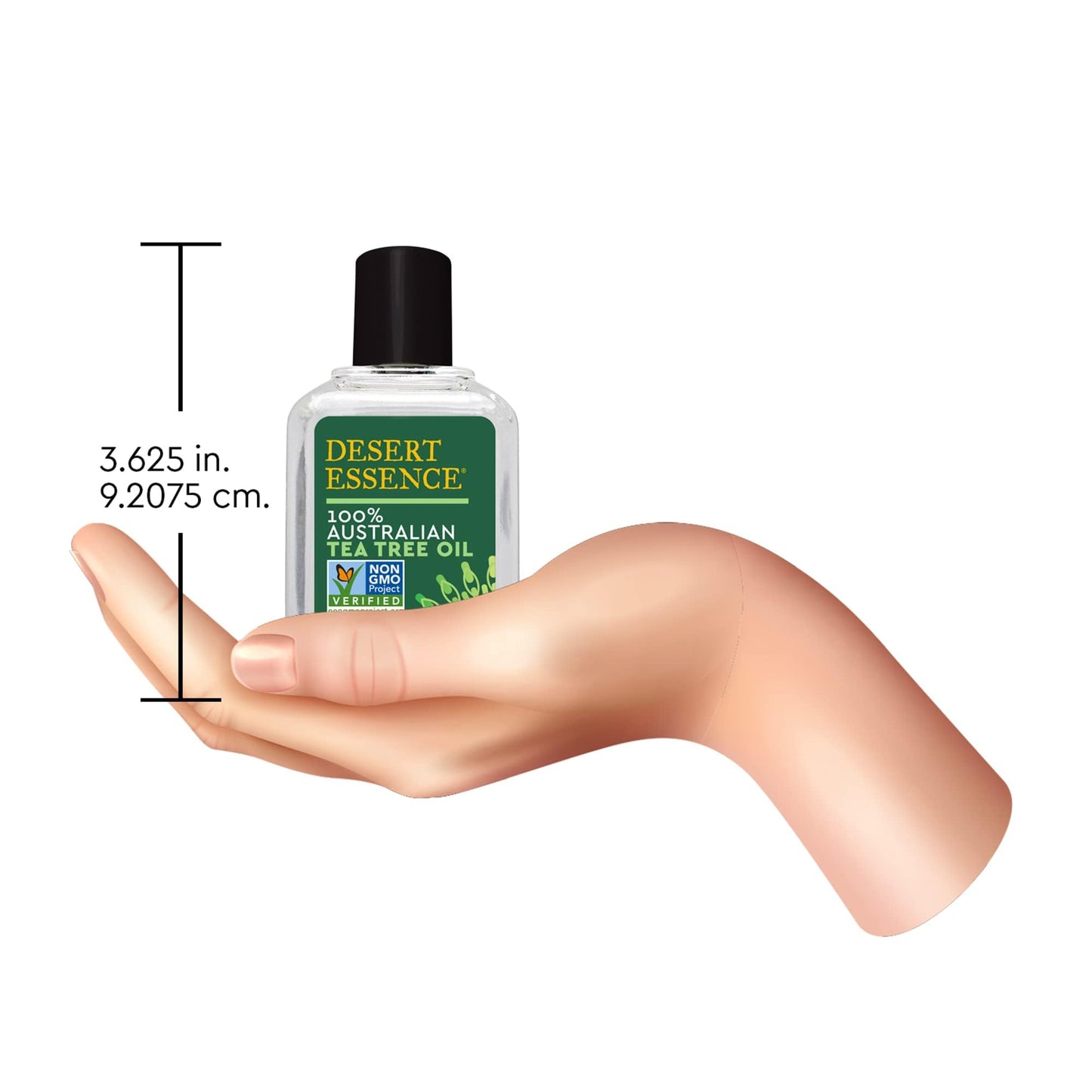 Desert Essence 100% Australian Tea Tree Oil, Therapeutic Grade Essential Oil for Skin & Hair Care, Cleansing, Soothing, Vegan, 2oz