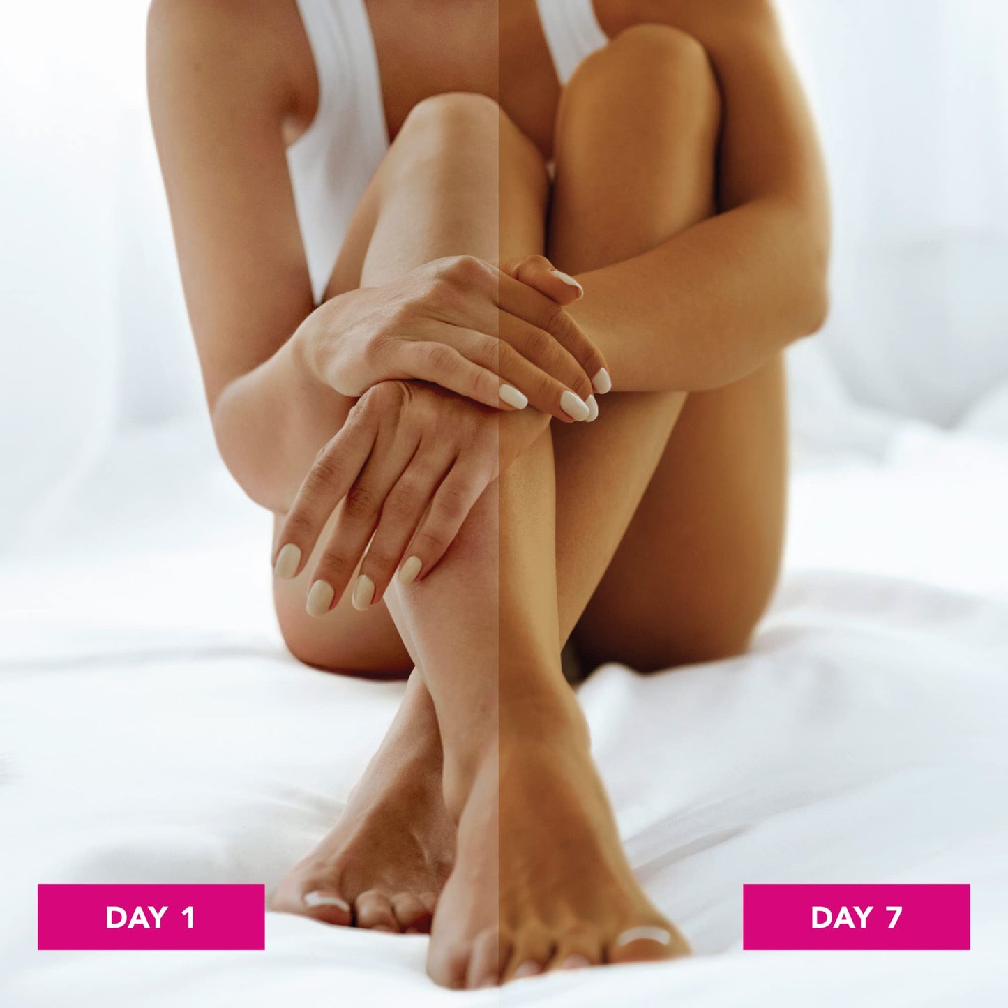 Jergens Natural Glow In-Shower Self Tanner Lotion for Medium to Deep Skin Tone - Gradual Sunless Tan, Hydrating Wet Skin Lotion, 7.5 oz