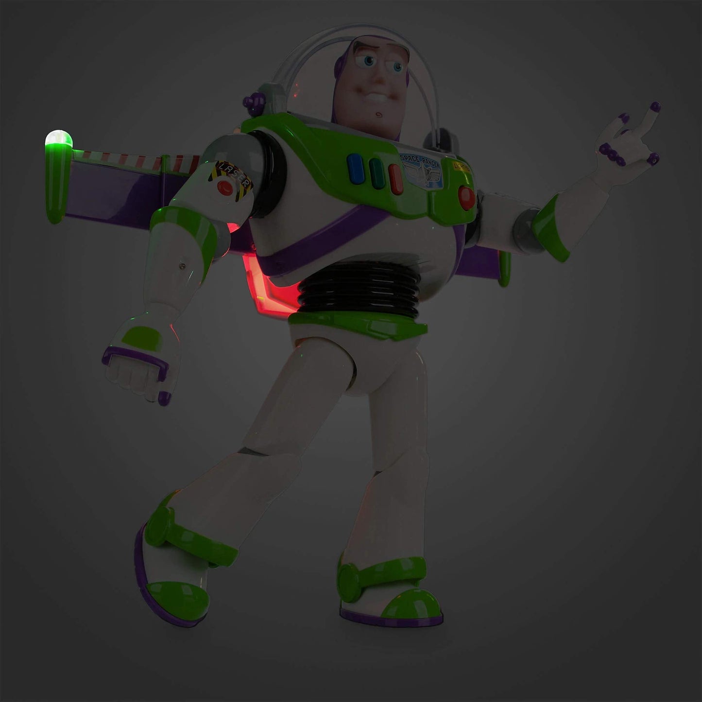 Disney Store Buzz Lightyear Talking Action Figure – Toy Story, 10+ Phrases, Interactive with Other Figures & Toys