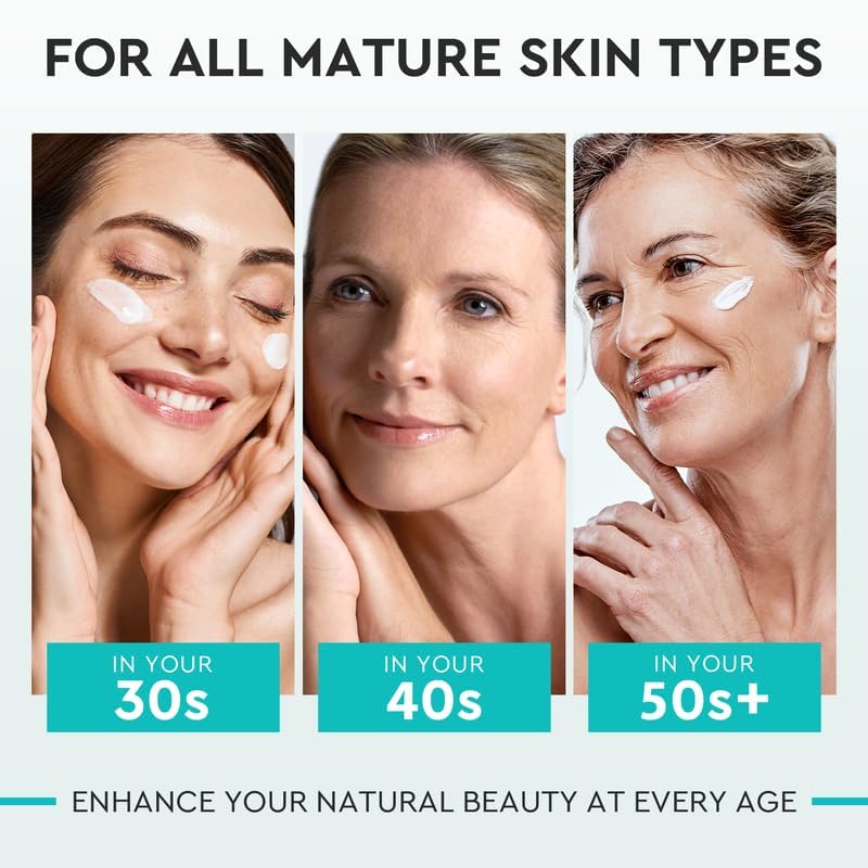 Elvira Retinol Anti-Aging Face Moisturizer – Collagen & Stem Cell Cream with Hyaluronic Acid, Firming, Wrinkle Smoother, 1.85 Fl Oz