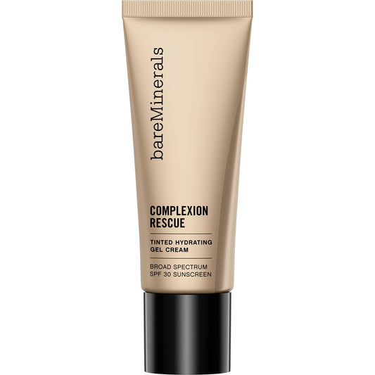 bareMinerals Complexion Rescue Tinted Moisturizer for Face with SPF 30, Vegan Tinted Mineral Sunscreen with Hyaluronic Acid, Full Size, Opal 01