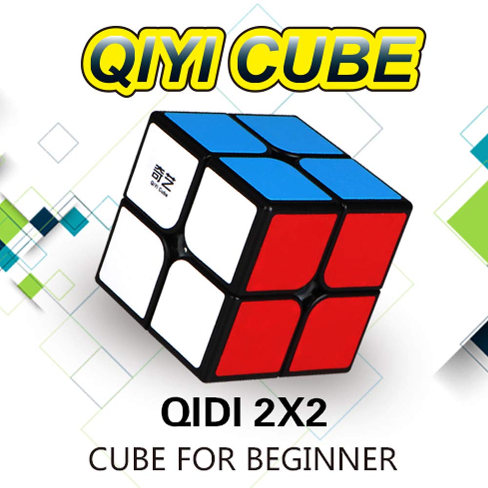 QiYi Qidi 2x2 Speed Cube Puzzle, Smooth Bright-Light Stickers, Classic Colors – Educational Toy to Boost Kids’ Focus & Responsiveness