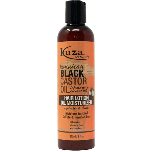 Kuza Naturals Castor Oil Hair Lotion Moisturizer, Black