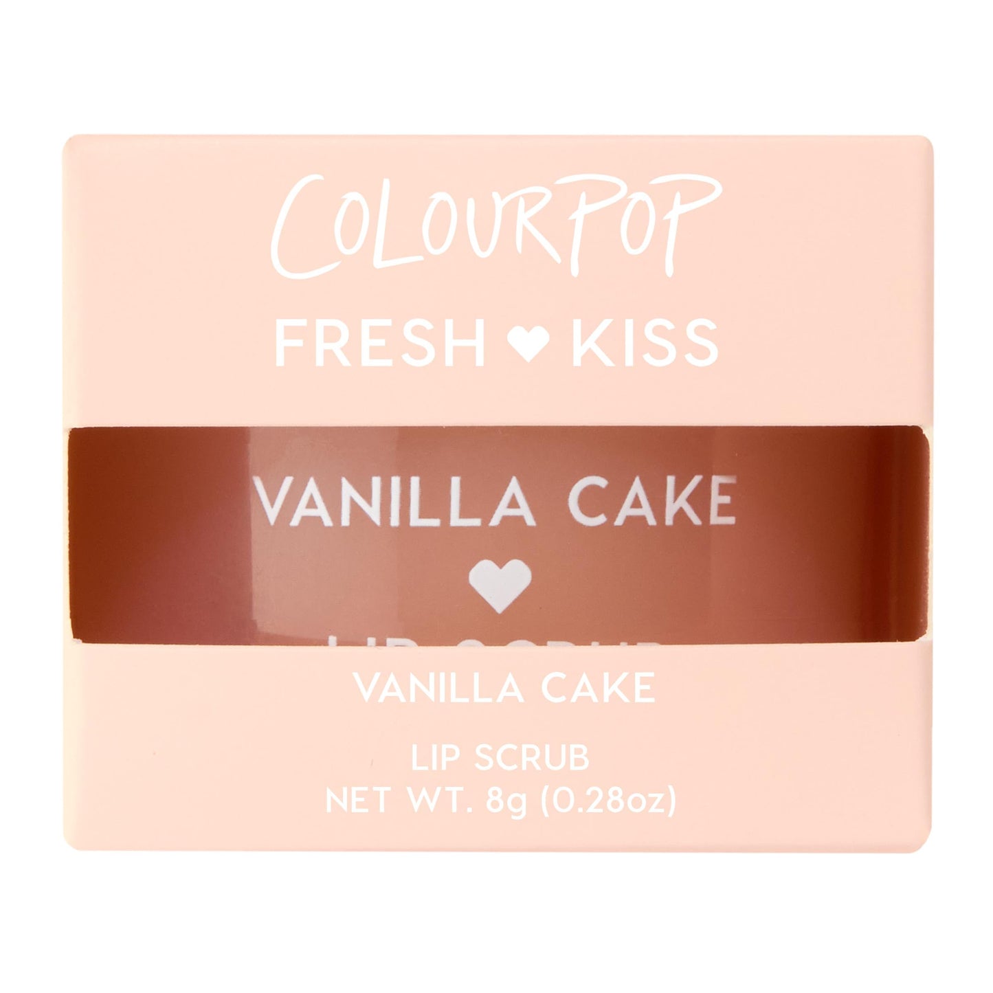 ColourPop Fresh Kiss Exfoliating Lip Scrub - Nourishing Lip Exfoliator to Gently Buff & Soften Skin - Enriched with Cocoa & Shea Butter to Lock in Moisture - Vanilla Cake (0.37 oz)