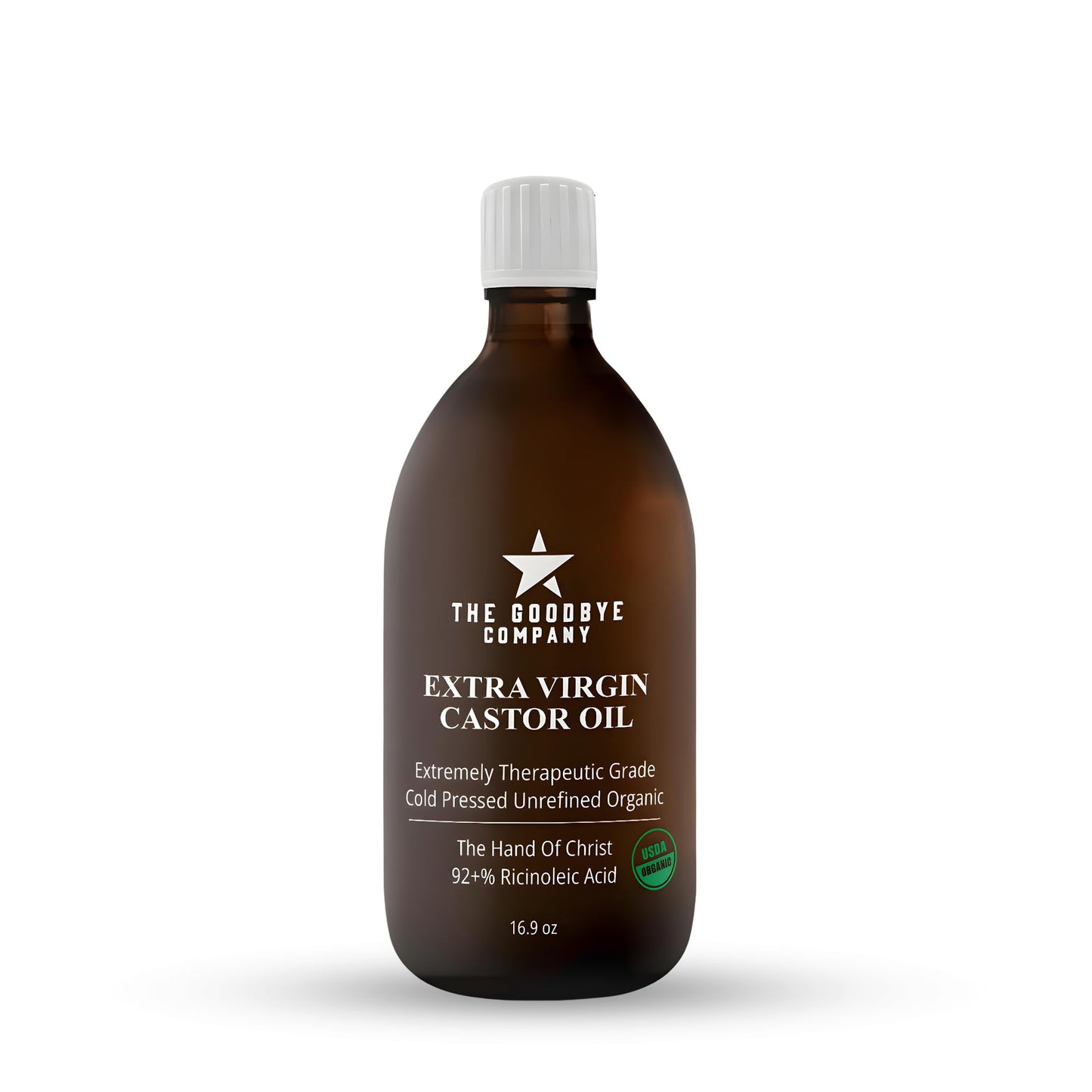 Premium Organic Cold-Pressed Castor Oil 16.9 oz – Extra Virgin, Hexane-Free, Small Batch, Ethically Sourced for Hair, Skin, Lashes & Brows