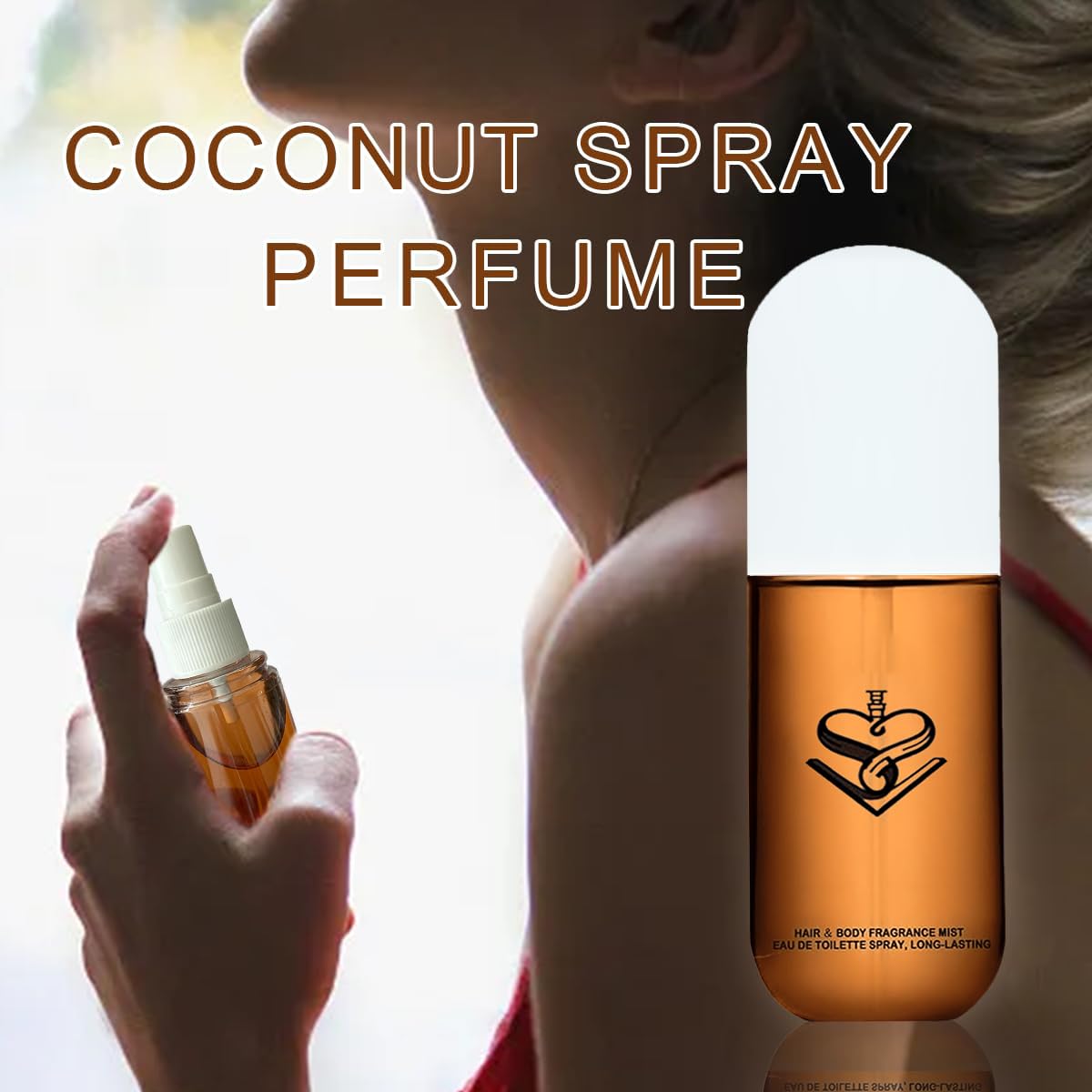 VEBERO Pheromone Hair Perfume for Women 50ml – Long Lasting Fresh Fragrance Spray & Roll-On Oil, Enhances Charm, Perfect Gift for Her