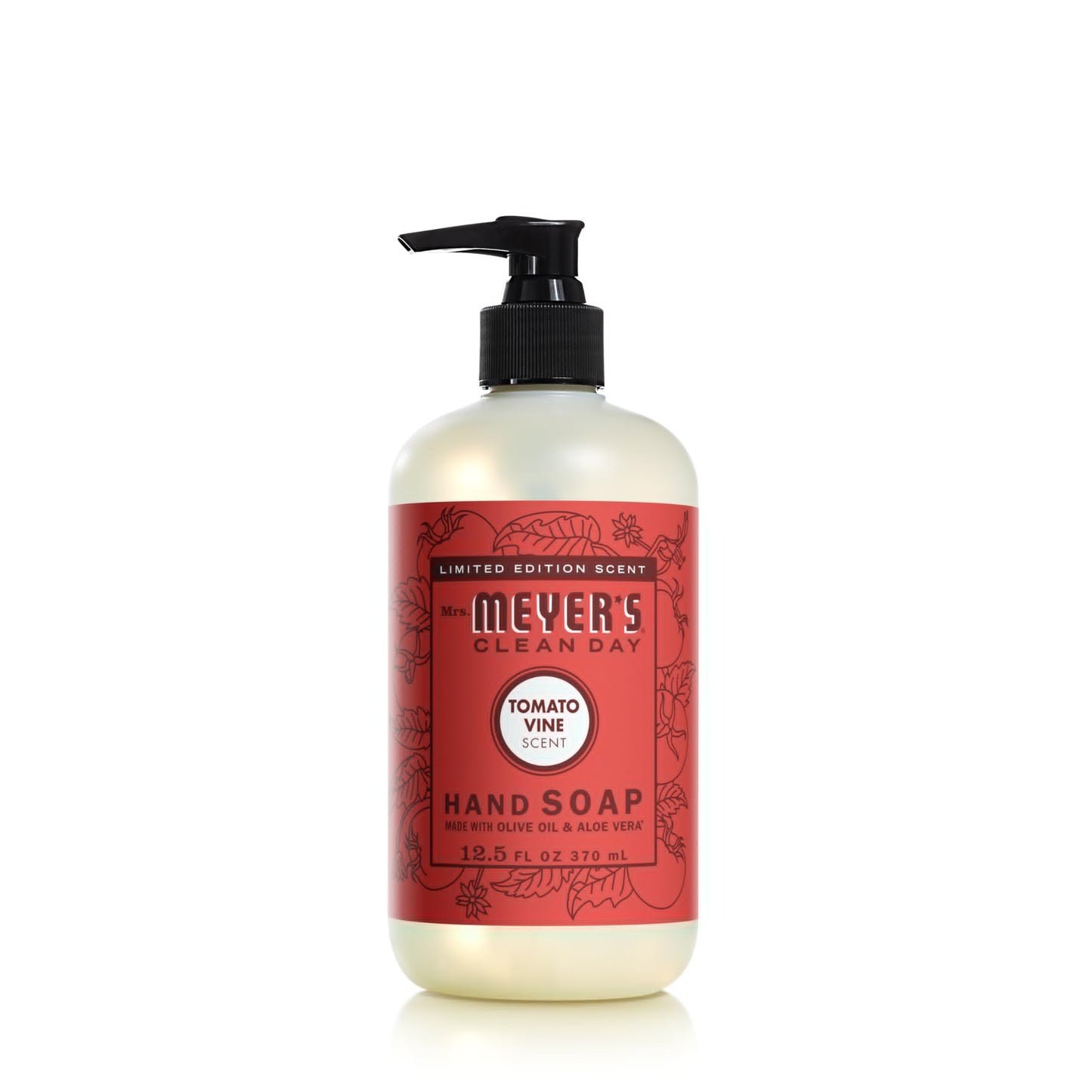 MRS. MEYER'S CLEAN DAY Liquid Hand Soap, Tomato Vine Scent, 12.5 Ounce Bottle