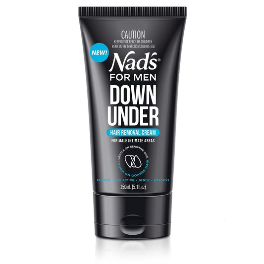 Nad’s for Men Intimate Hair Removal Cream – Easy & Painless Depilatory for Private Areas, Gentle Formula for All Skin Types