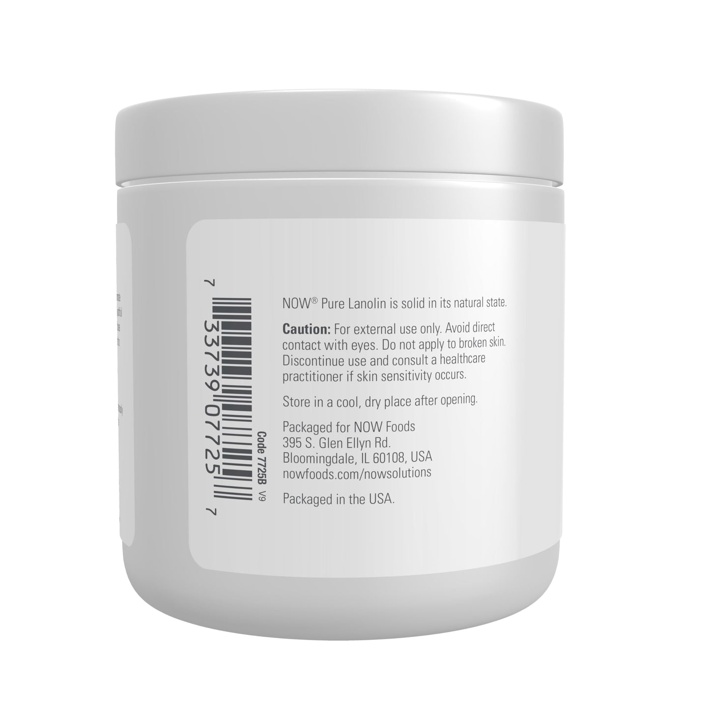 NOW Solutions, Pure Lanolin, Wind and Harsh Environment Skin Protectant, Thick Jelly, For Rough Dry Skin, 7-Ounce