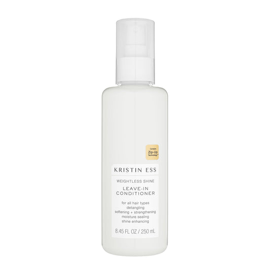 Kristin Ess Hydrating Leave-In Conditioner Spray | Lightweight Anti-Frizz Detangler | Strength & Shine | Castor Oil Moisture Repair | Sulfate-Free, Color-Safe