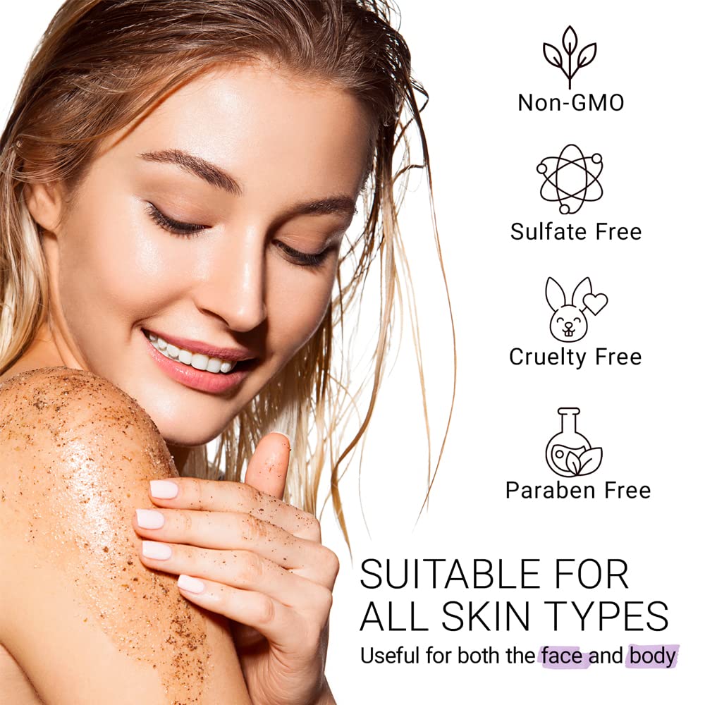 BellamiLuxx KP Bump Eraser Body Scrub – Exfoliates Keratosis Pilaris & Strawberry Skin, Smooths Rough, Bumpy, Dry Skin, Reduces Ingrown Hairs