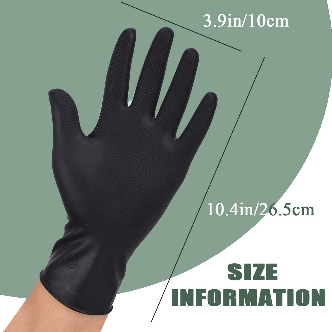 VOVCIG Hair Dye Gloves,Professional Hair Coloring Accessories for Hair Salon Hair Dyeing,2pcs（1 left+1 right）,black