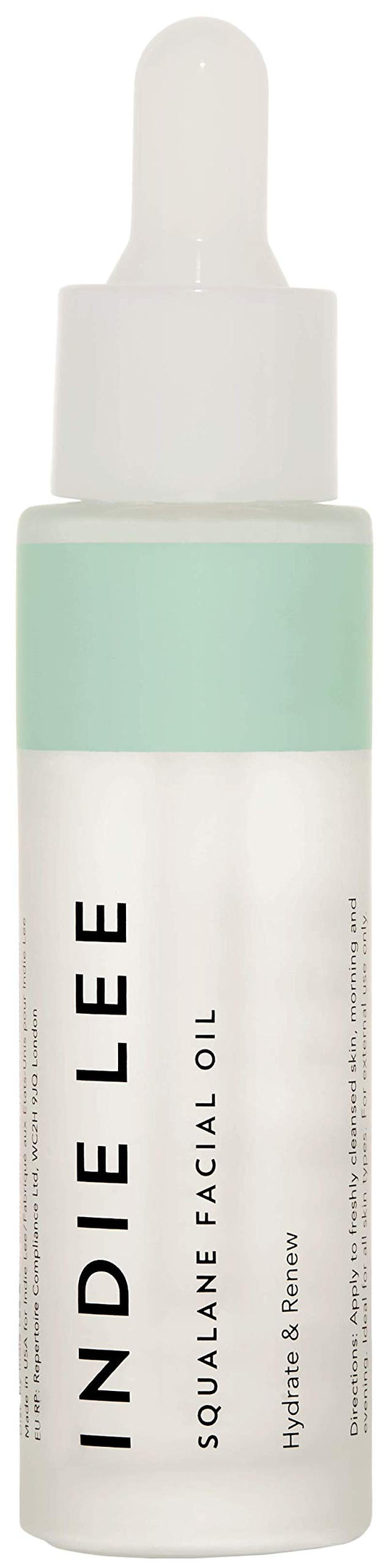 Indie Lee 100% Squalane Oil – Daily Face Moisturizer for Dry Skin, Fine Lines & Wrinkles, Brightens & Evens Skin Tone, 30ml