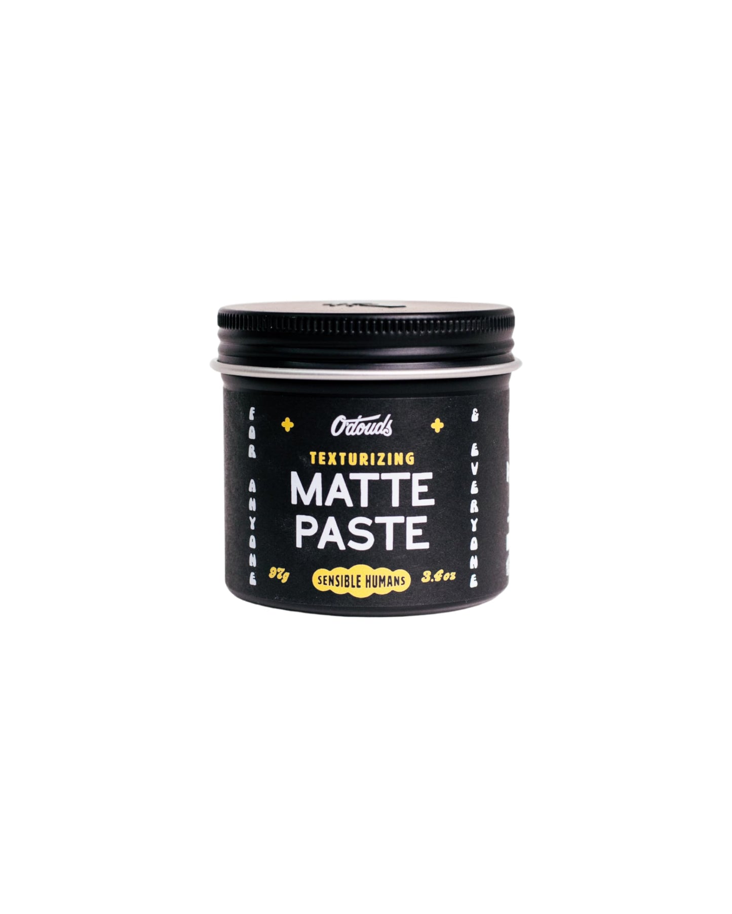 O'Douds Matte Paste 4oz – Natural Styling Clay for Men | Strong Hold, Maximum Volume & Texture | Matte Finish | Vegan, Plant-Based, Labdanum & Lime Scent