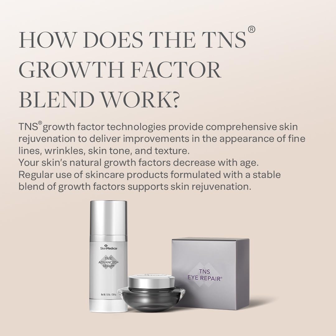 SkinMedica TNS Eye Repair Cream – Advanced Age-Defying Formula with Peptides & Antioxidants to Reduce Fine Lines, Wrinkles & Dark Circles