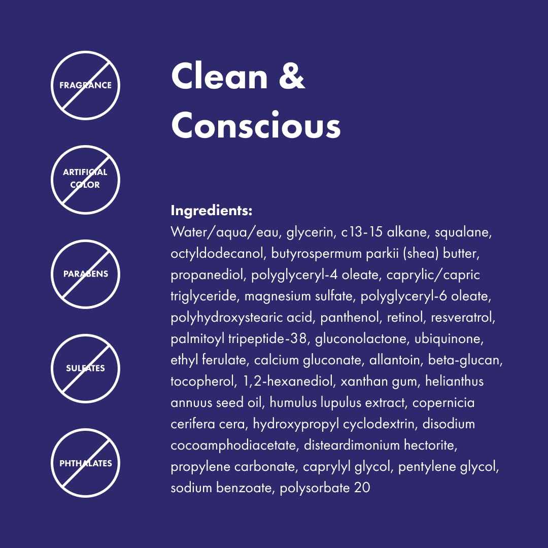 Rescue Retinol Night Cream - Smooths Texture & Fades Post-Blemish Marks, Gentle Non-Drying Retinol for Sensitive Skin, 30ml