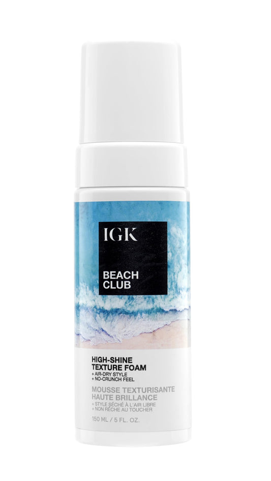 IGK BEACH CLUB High-Shine Texture Foam, 5 Fl Oz