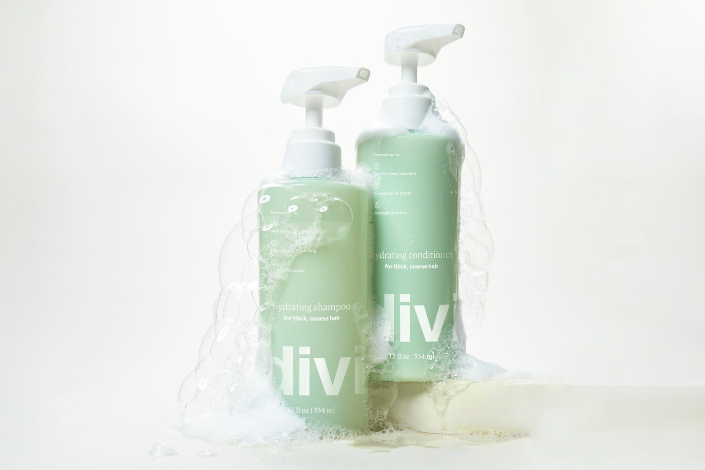 Divi Hydrating Shampoo & Conditioner Set – Cleanses, Removes Buildup, Hydrates & Strengthens All Hair Types, Vegan & Cruelty-Free
