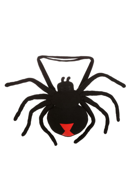 elope Black Widow Costume Companion Pursetuffed Velour Spider with Adjustable Strap - Standard