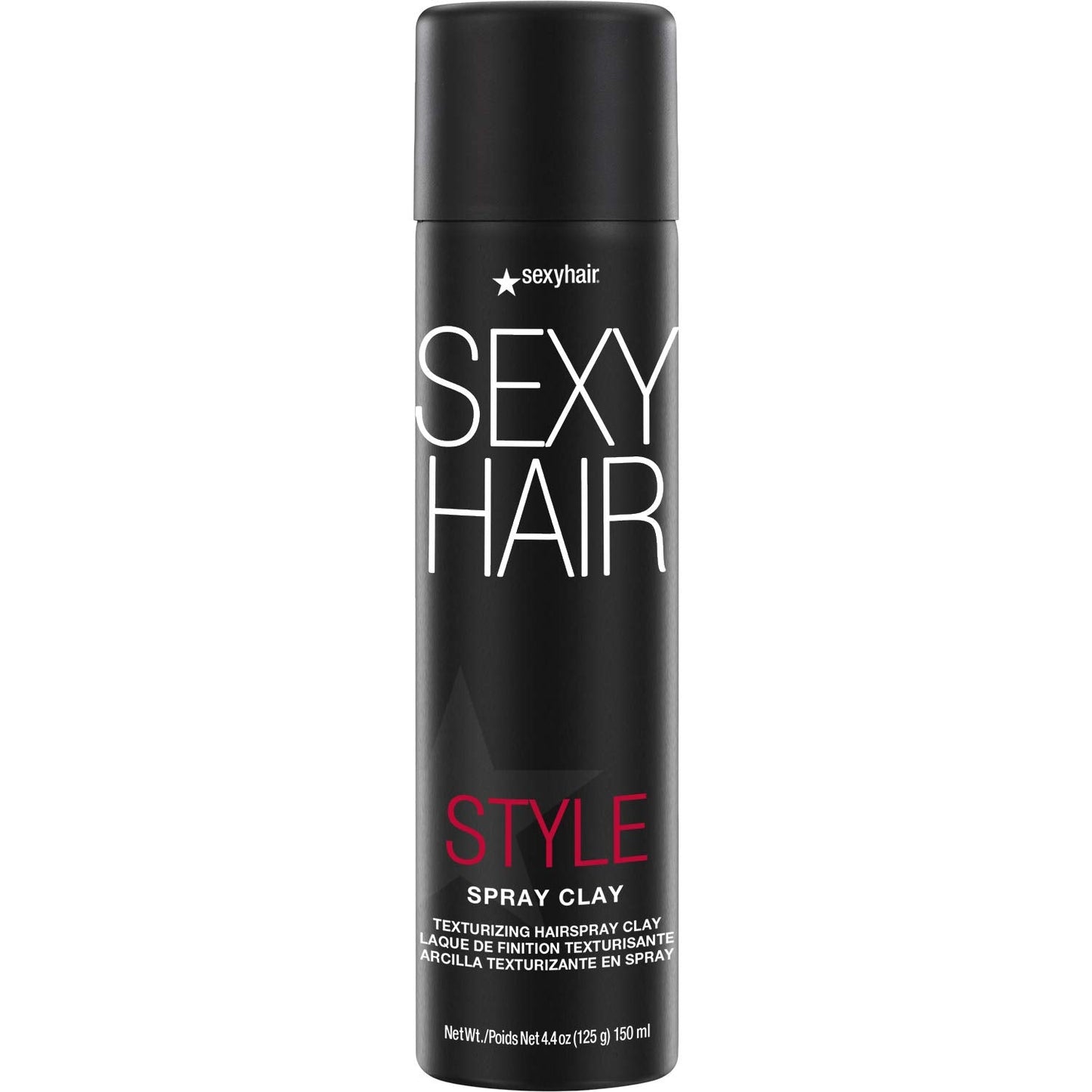 SexyHair Style Spray Clay Texturizing Hairspray Clay, 4.4 Oz | All Over Texture | Matte Finish | All Hair Types