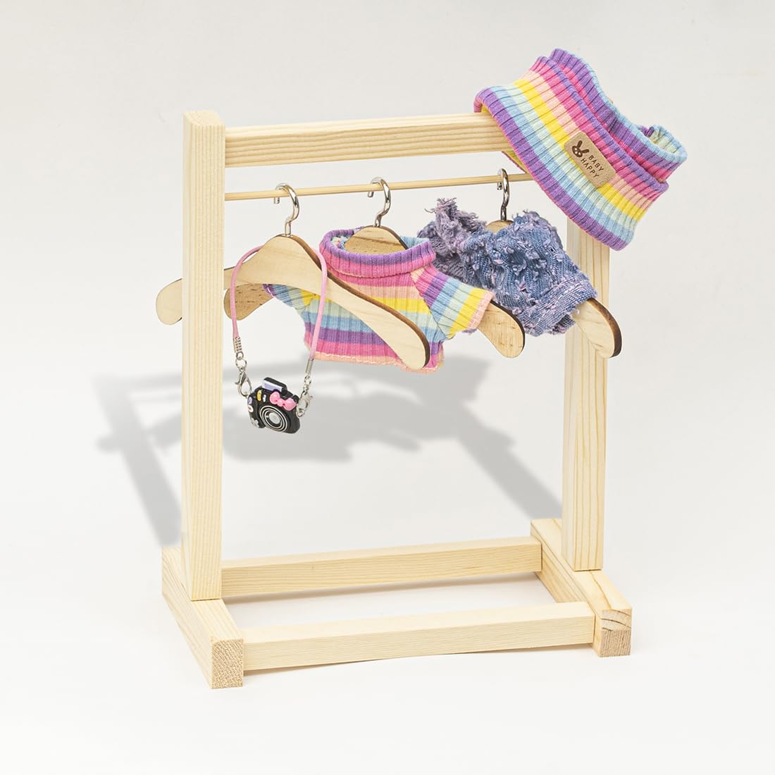 Clothes for Lububu 17cm Dolls(NO Doll) for Lububu Doll Outfits with Accessories Suit for Lububu Cute Stylish Dress Up Set Purple Pants