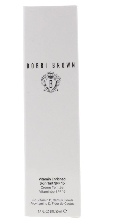 Bobbi Brown Vitamin Enriched Skin Tint SPF 15 | Broad Spectrum SPF Skin Tint | Hydrating Tinted Moisturizer | Vitamins B, C, & E, 1.7 Fl Oz, Light 3